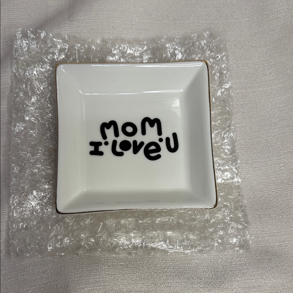 Ceramic Jewelry or Trinket Dish For Mom-NIB